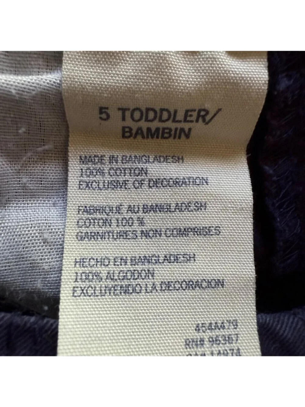 VTG OshKosh B'gosh Girl Size 5 Blue Denim Pink Bird Embroidered Bib Overalls